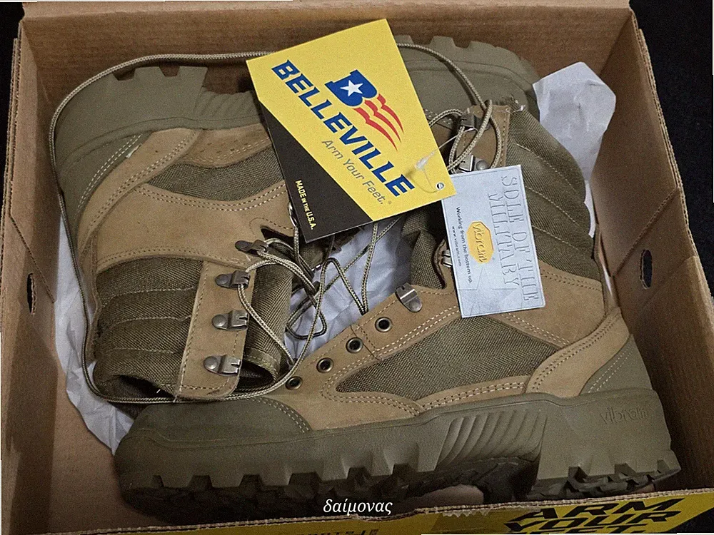 Belleville HKR/990 Hot Weather Mountain Combat Vibram Sole Boots Olive Tan 10R