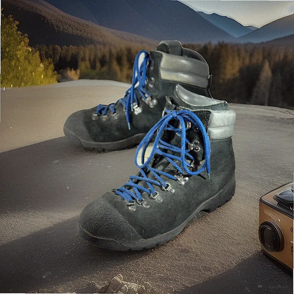 🔥 MONTRAIL Mountaineering Hiking Boots Men’s Sz US 12 Vibran Suede / Leather
